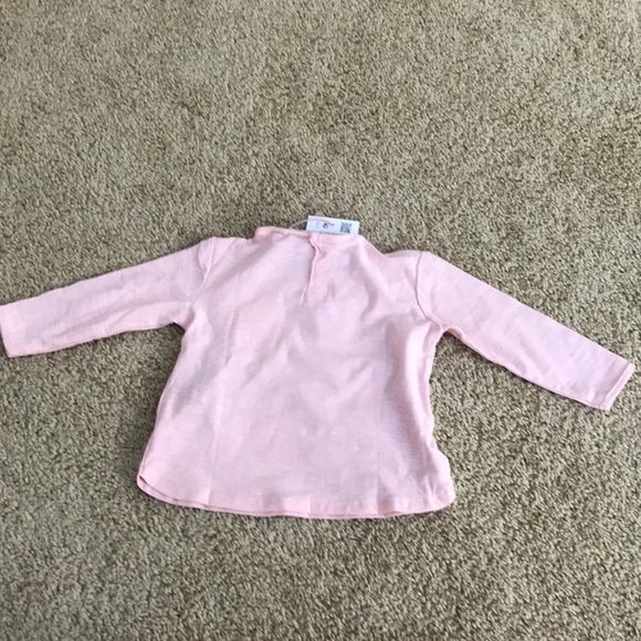 NWT! ZARA baby girl size 6/9 months pink Long sleeve tee - Picture 5 of 6